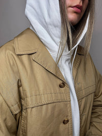 Vintage-Jacke in Beige, Größe L