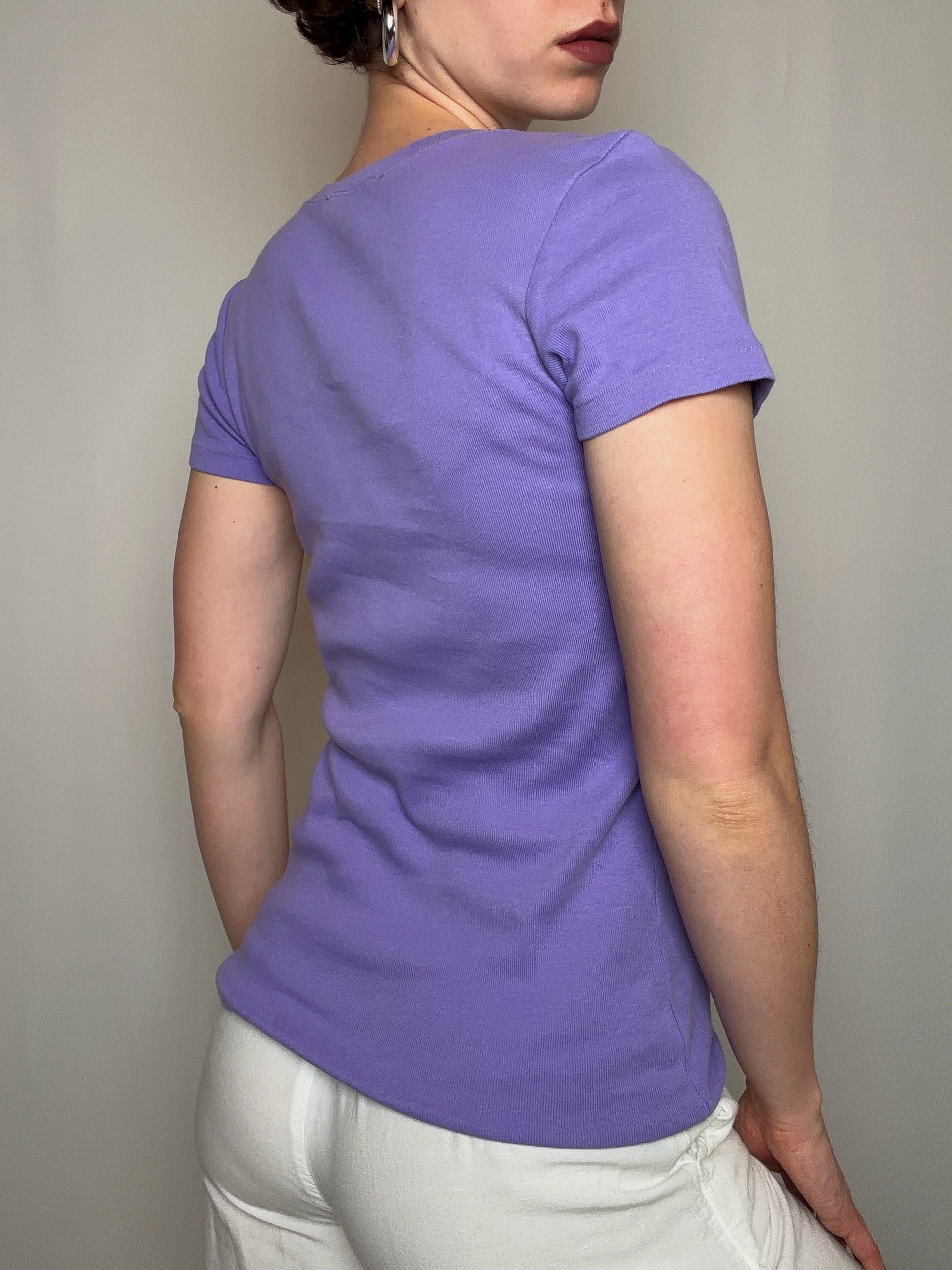 Tshirt parme Ralph Lauren M vintage
