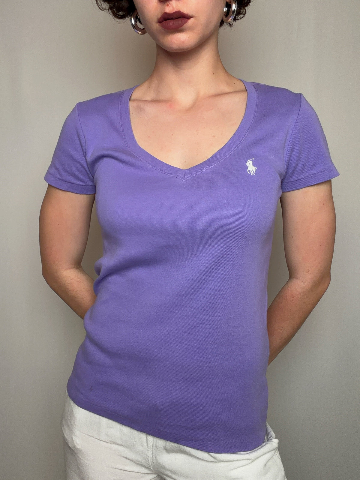 Tshirt parme Ralph Lauren M vintage