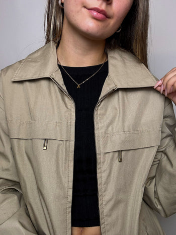 Veste imperméable beige XL vintage