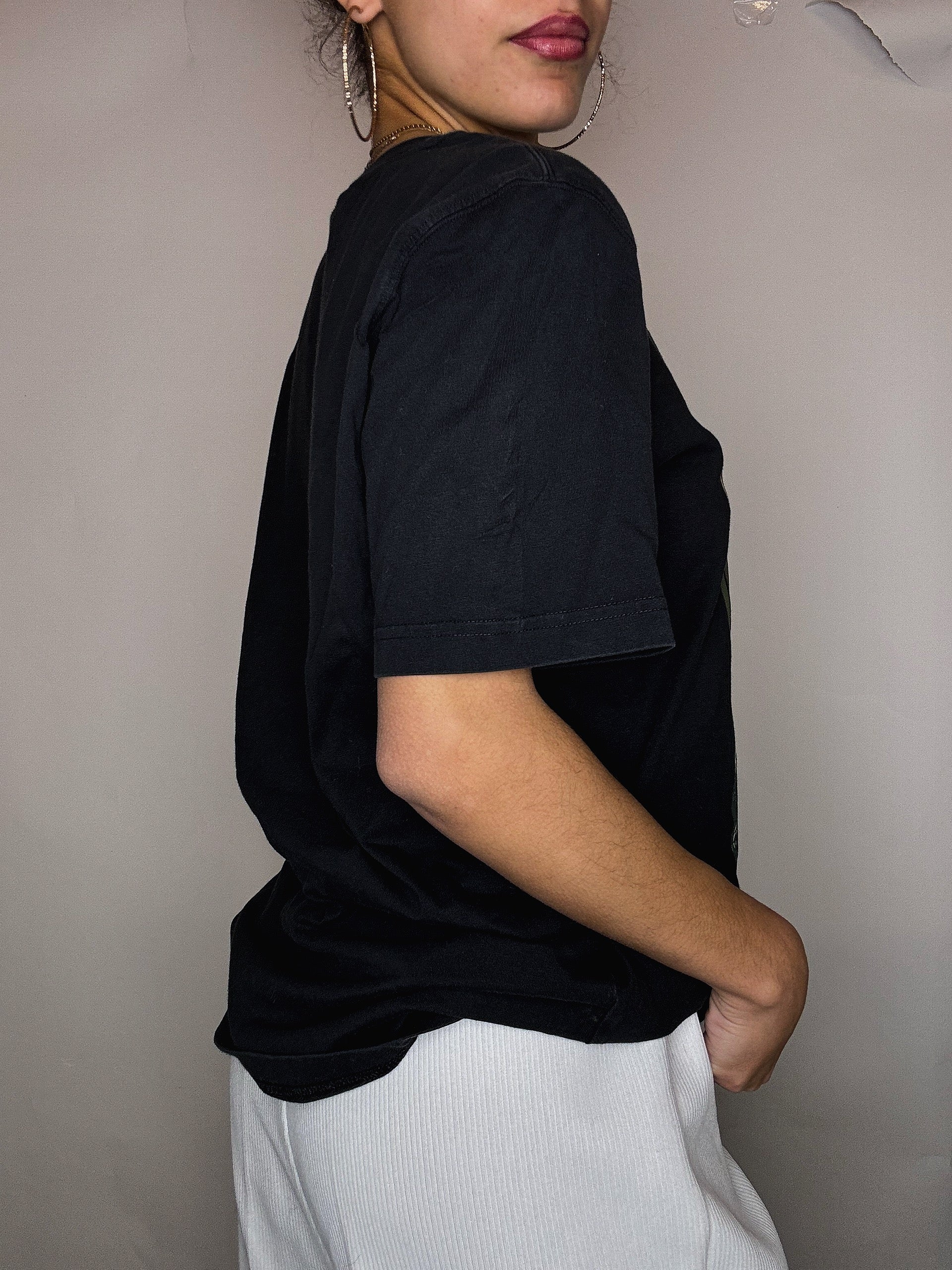 Adidas black T-shirt M vintage