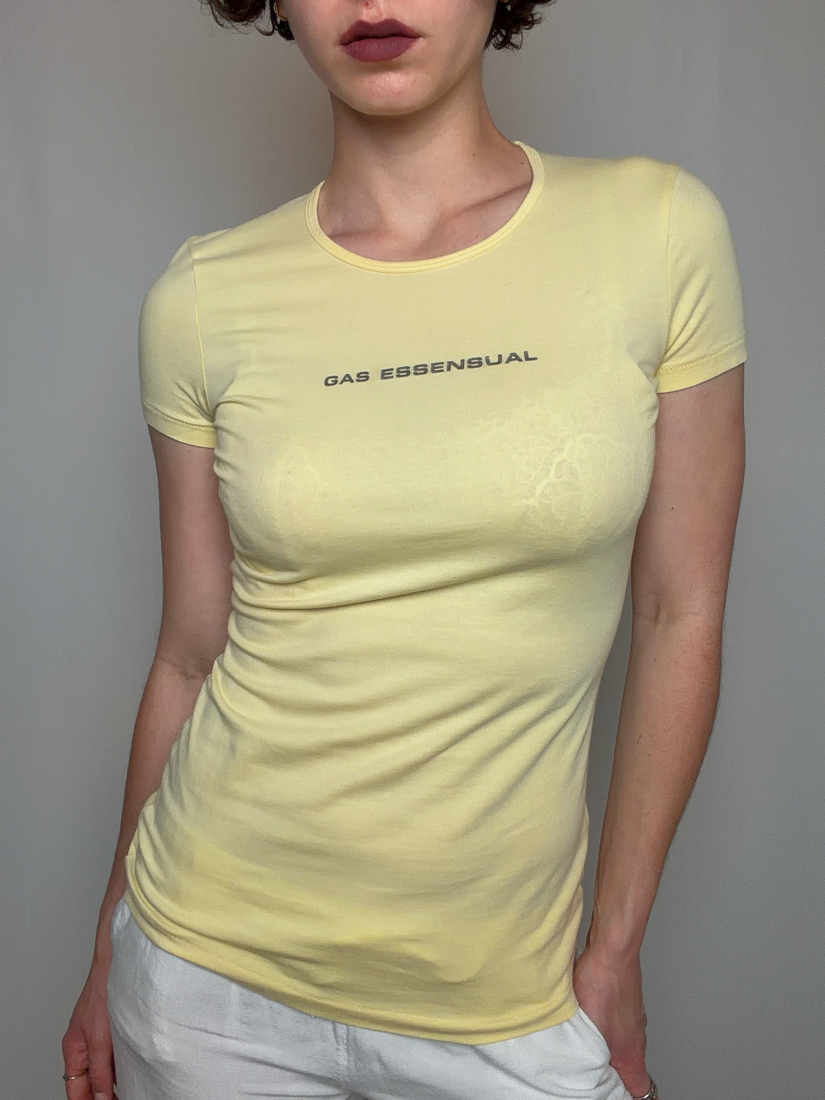 Tshirt jaune Gas S vintage