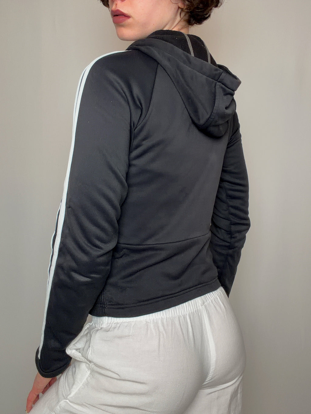 Jacket de sport noir Adidas M/L vintage