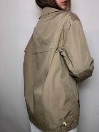 Vintage beige waterproof jacket XL
