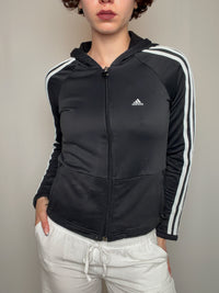 Jacket de sport noir Adidas M/L vintage