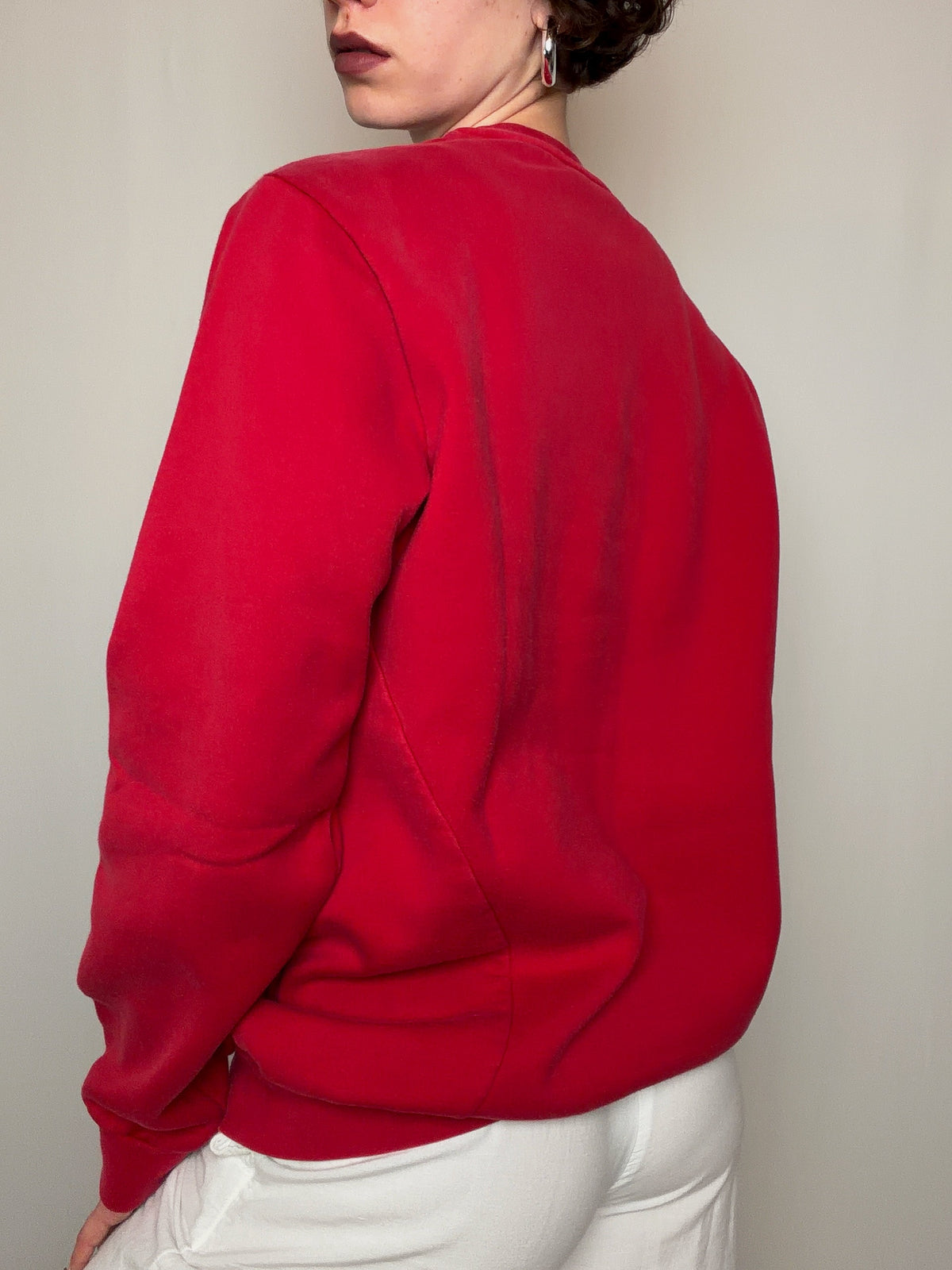 Sweat Adidas rouge L vintage