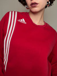 Sweat Adidas rouge L vintage
