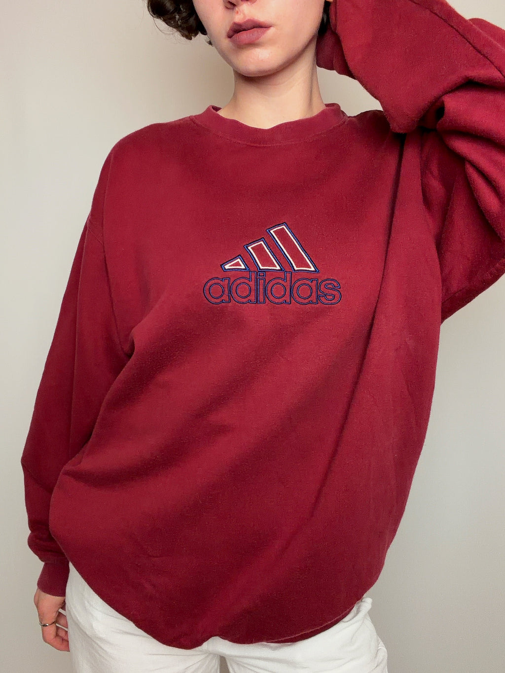 Sweat Adidas bordeaux L vintage