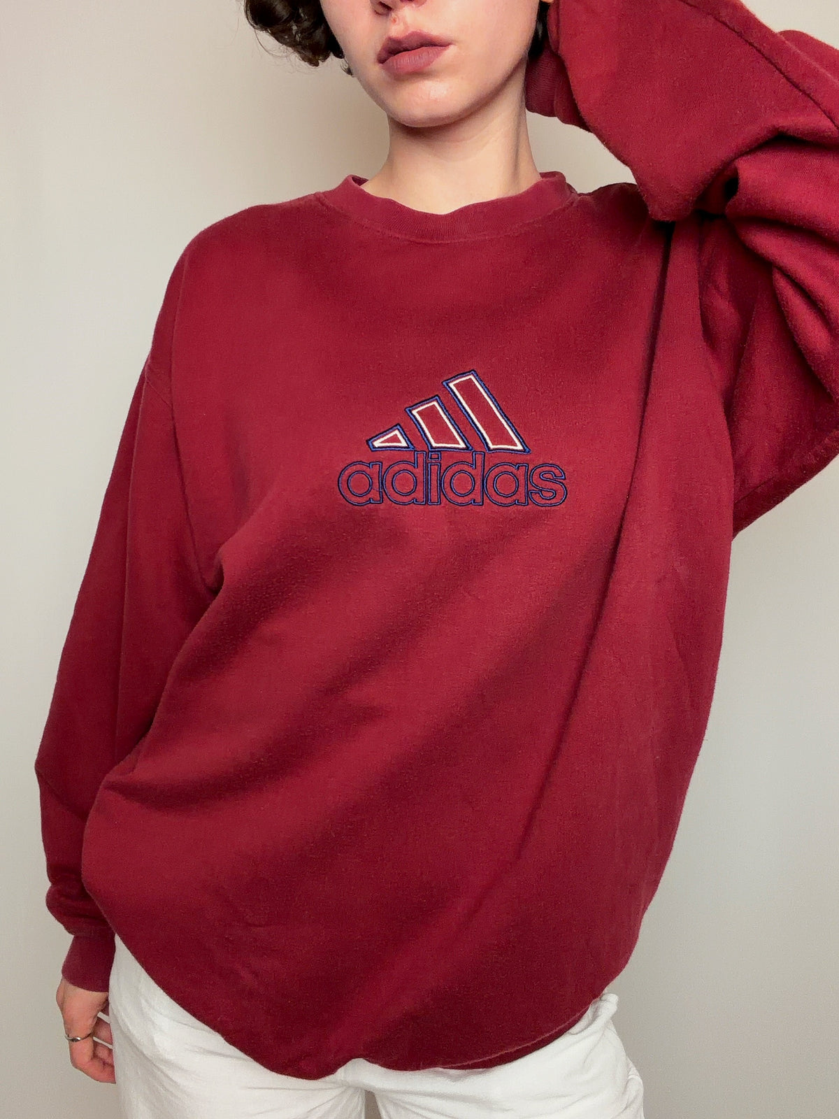 Sweat Adidas bordeaux L vintage
