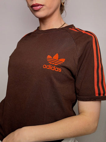 ADIDAS M vintage brown t-shirt