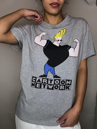 Gray JOHNNY BRAVO S/M vintage T-shirt