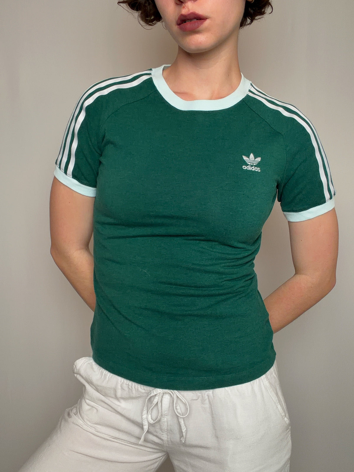 Tshirt vert Adidas M vintage
