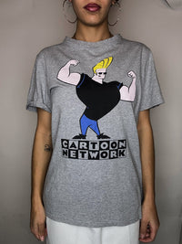 Gray JOHNNY BRAVO S/M vintage T-shirt