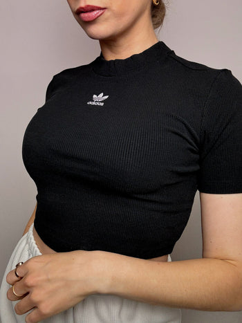 Crop top noir ADIDAS S/M vintage