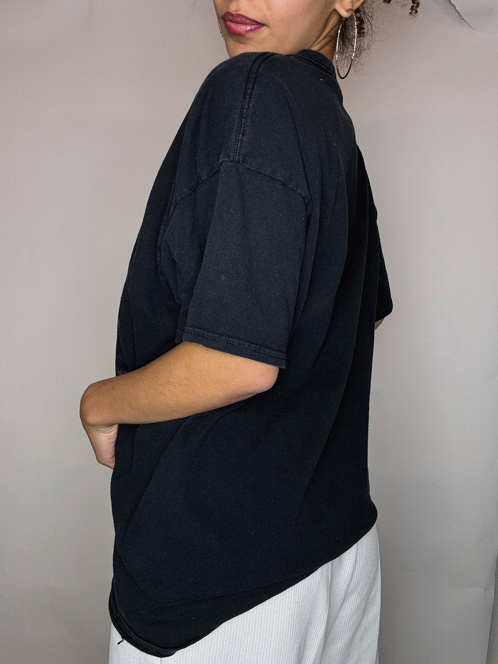 Tshirt noir kitch tigre L vintage