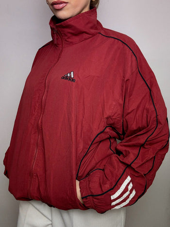 Veste de sport bordeaux ADIDAS L vintage