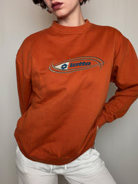 Sweat orange Lotto M vintage