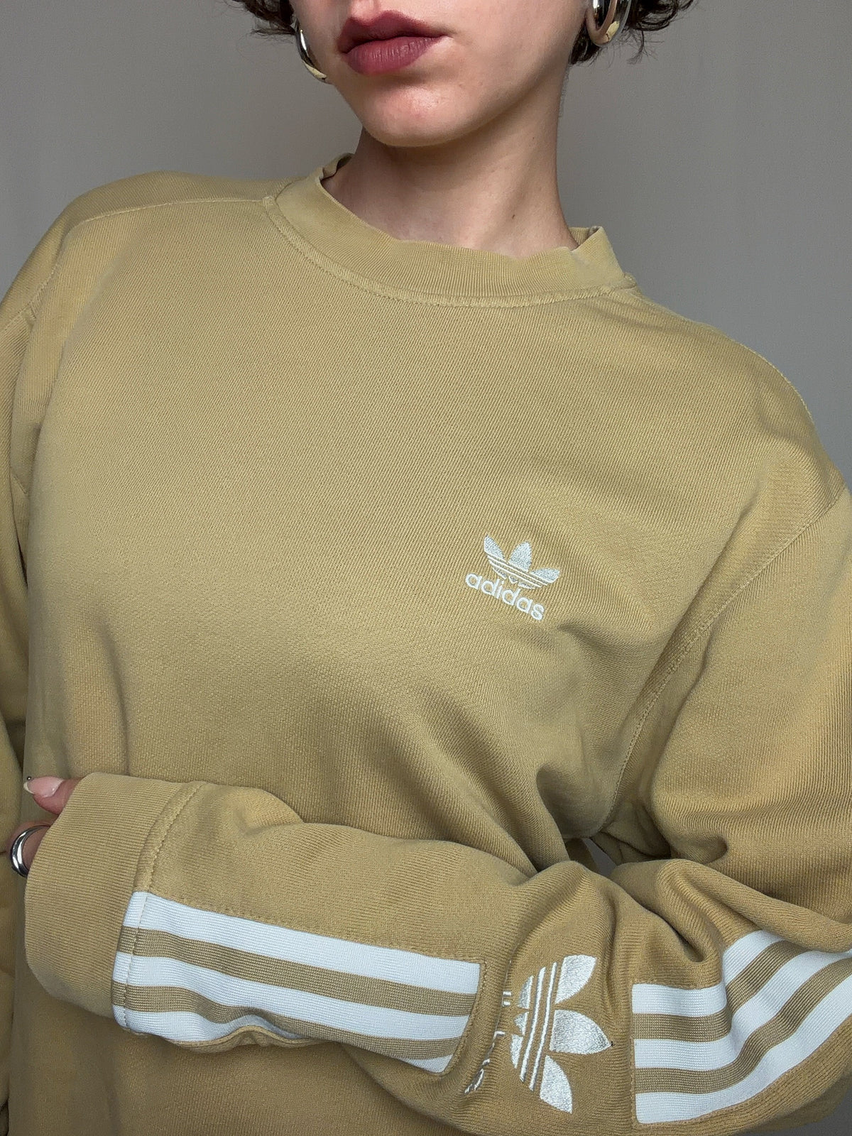 Sweat beige Adidas M vintage