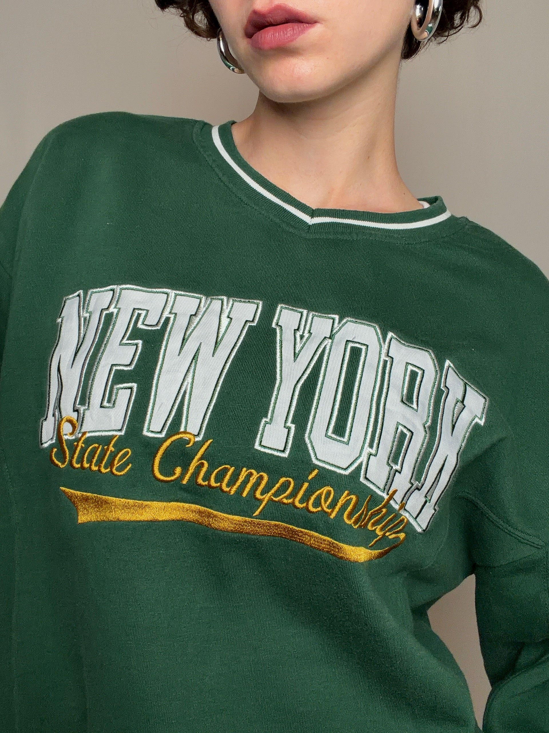 Sweat vert New York vert M vintage
