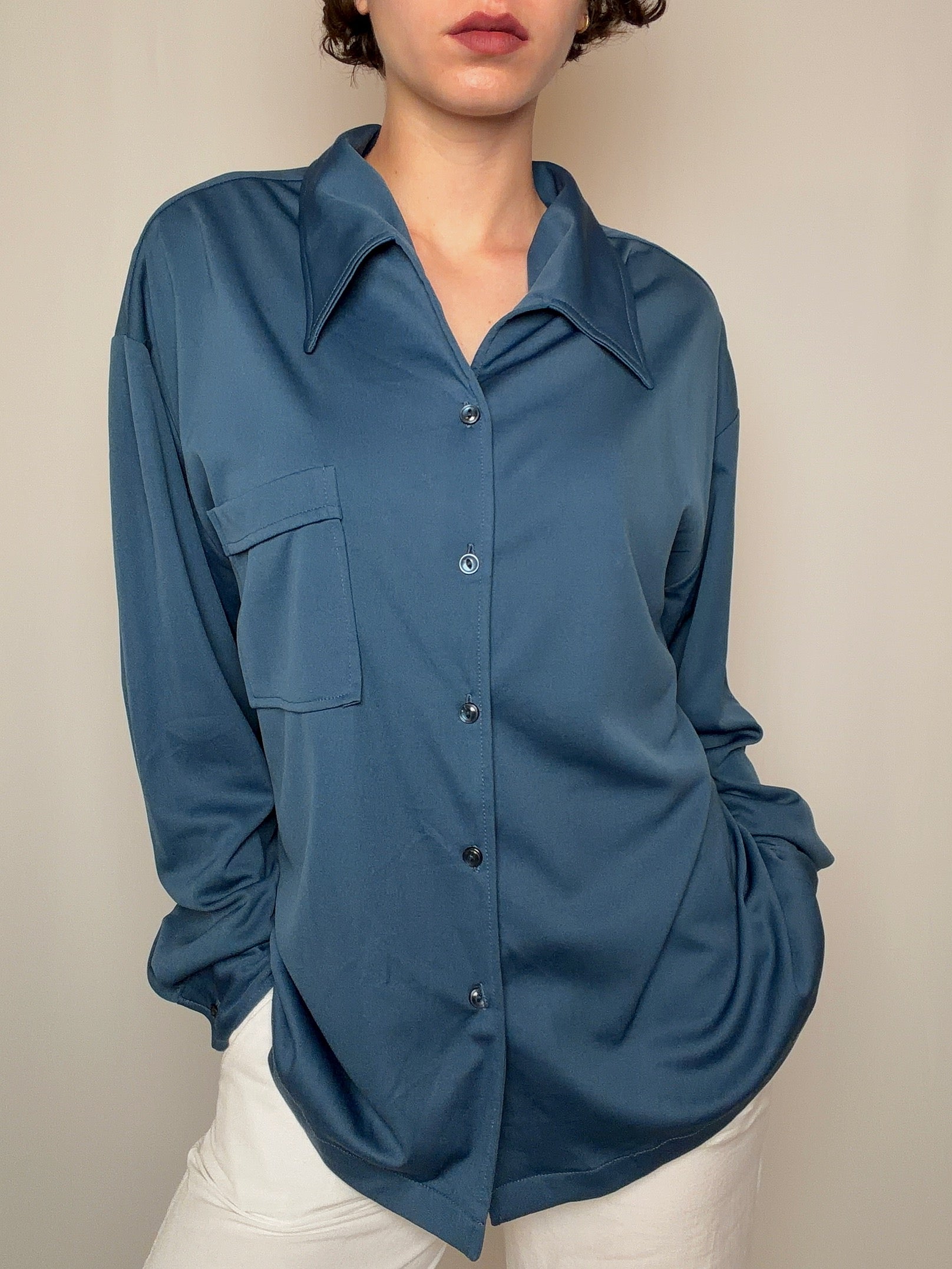 Chemise bleue XL vintage