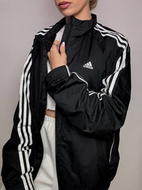 ADIDAS L vintage black sports jacket