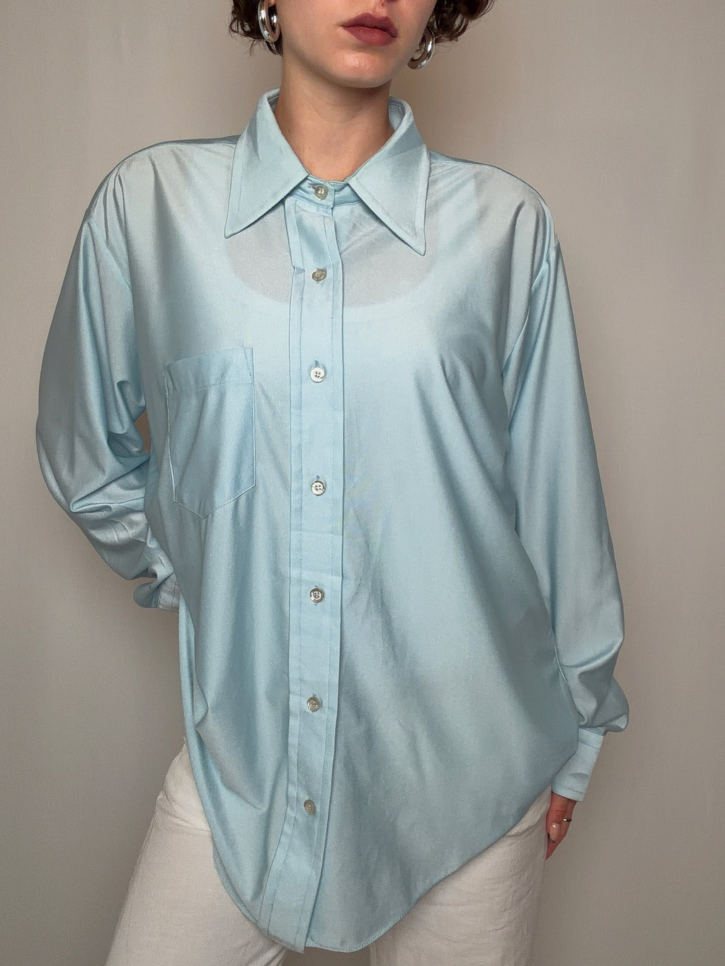 Chemise bleue ciel XL vintage