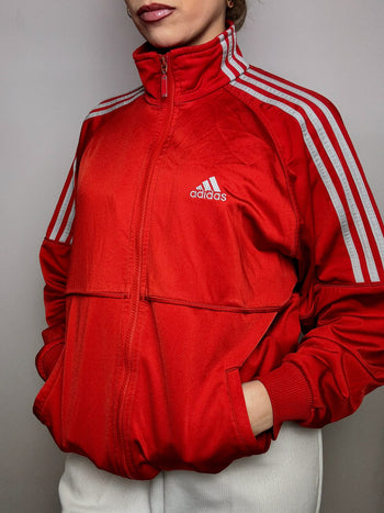 Jacket de sport rouge ADIDAS M/L vintage