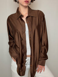 Chemise brune M/L vintage