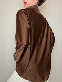 Chemise brune M/L vintage