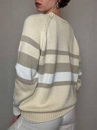 Pull d'été beige L vintage