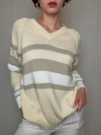 Pull d'été beige L vintage