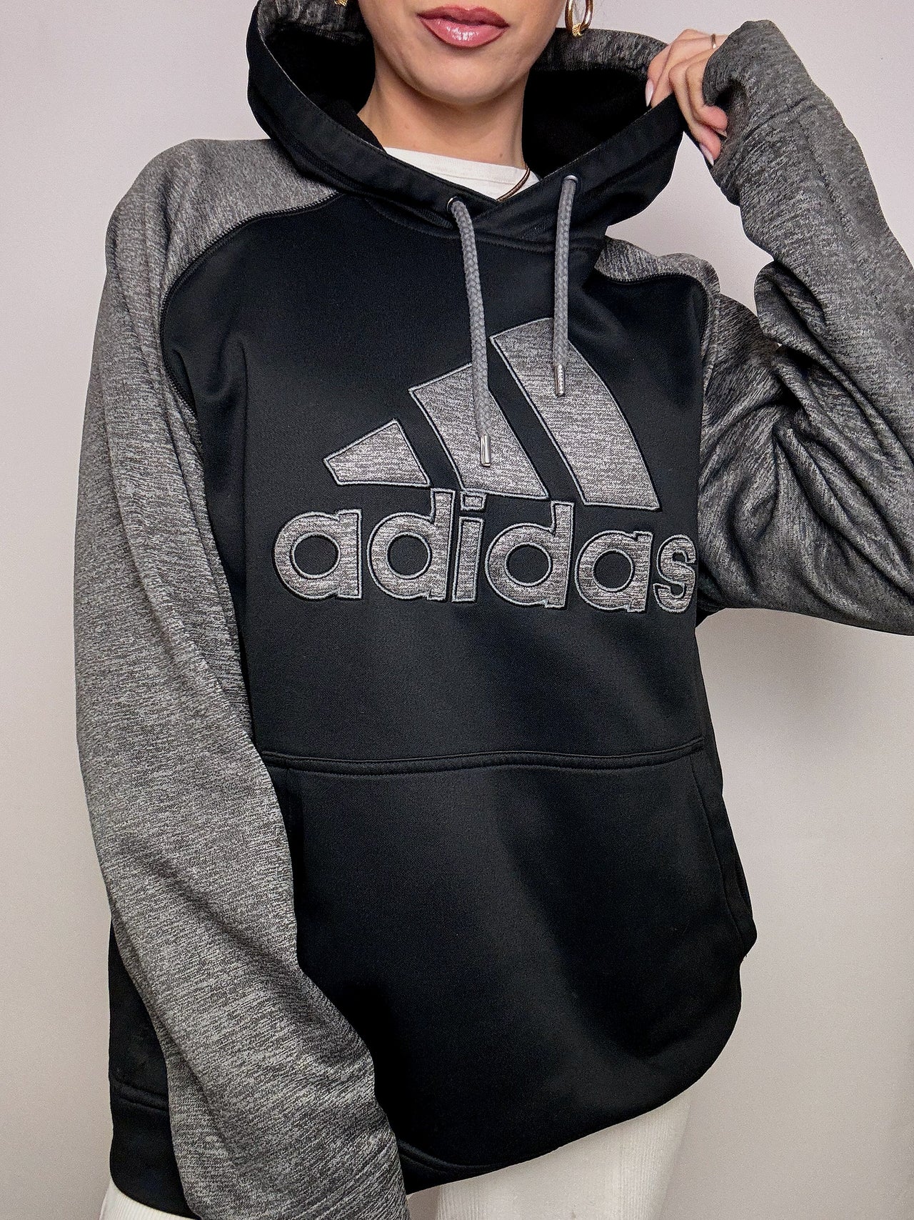 ADIDAS XL Vintage Two-Tone Hoodie