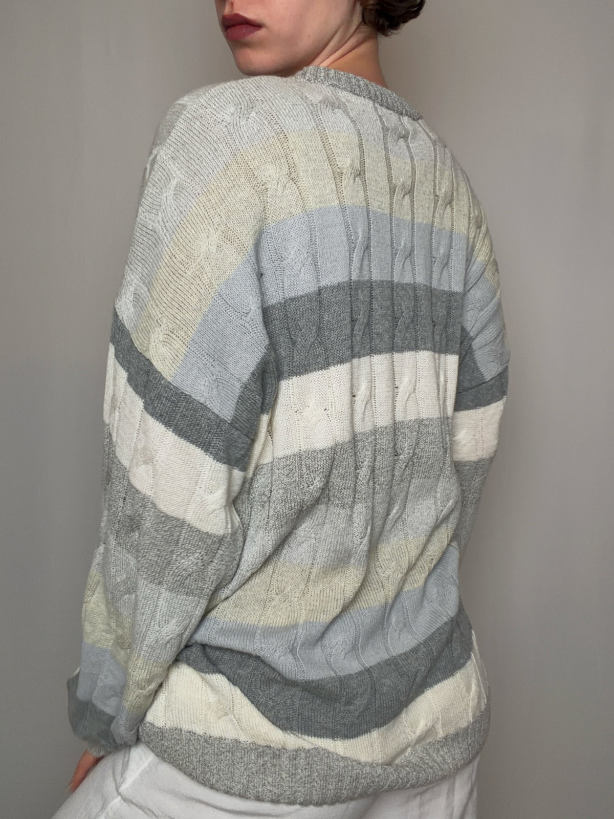 Pull d'été gris L vintage