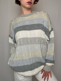 Pull d'été gris L vintage