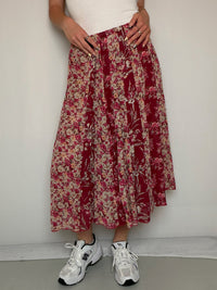 Jupe voilage a fleurs S/M vintage