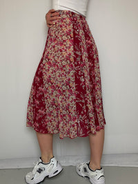 Jupe voilage a fleurs S/M vintage