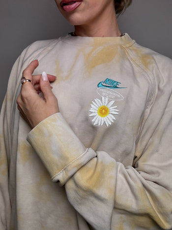 Washed round neck sweatshirt NIKE L vintage