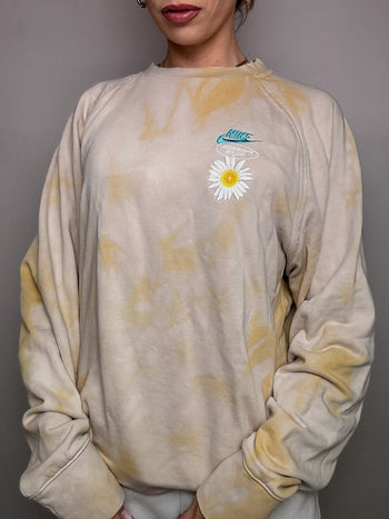 Washed round neck sweatshirt NIKE L vintage