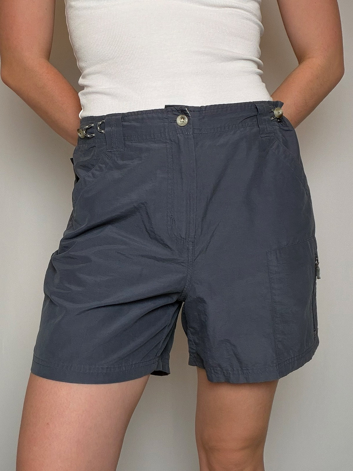 Short de sport gris Colombia S vintage