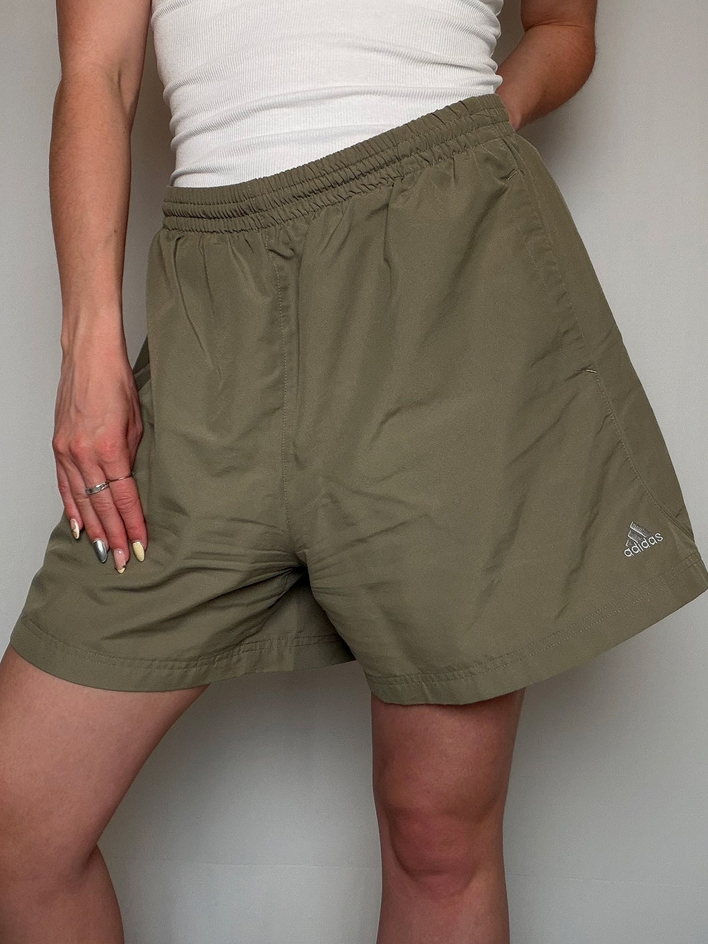 Short de sport kaki Adidas XL vintage