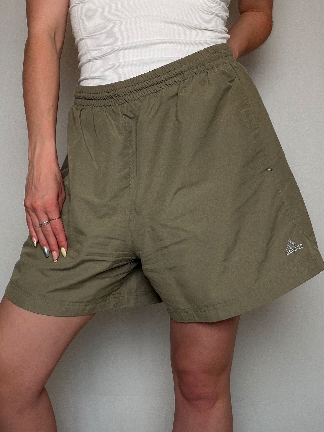 Short de sport kaki Adidas XL vintage