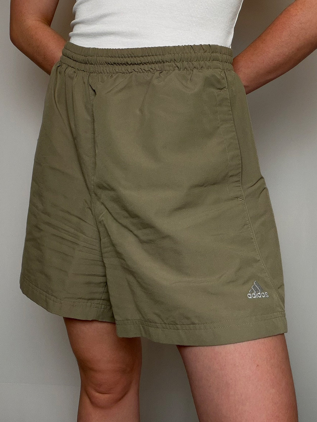 Short de sport kaki Adidas XL vintage