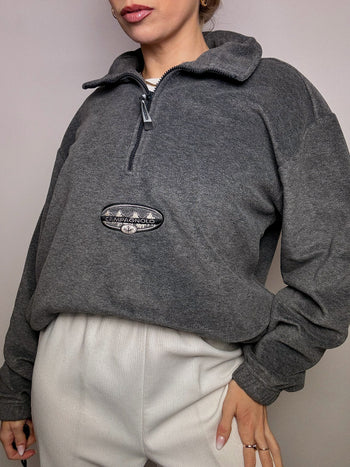 Polaire oversize à grise CAMPAGNOLO L/XL Vintage