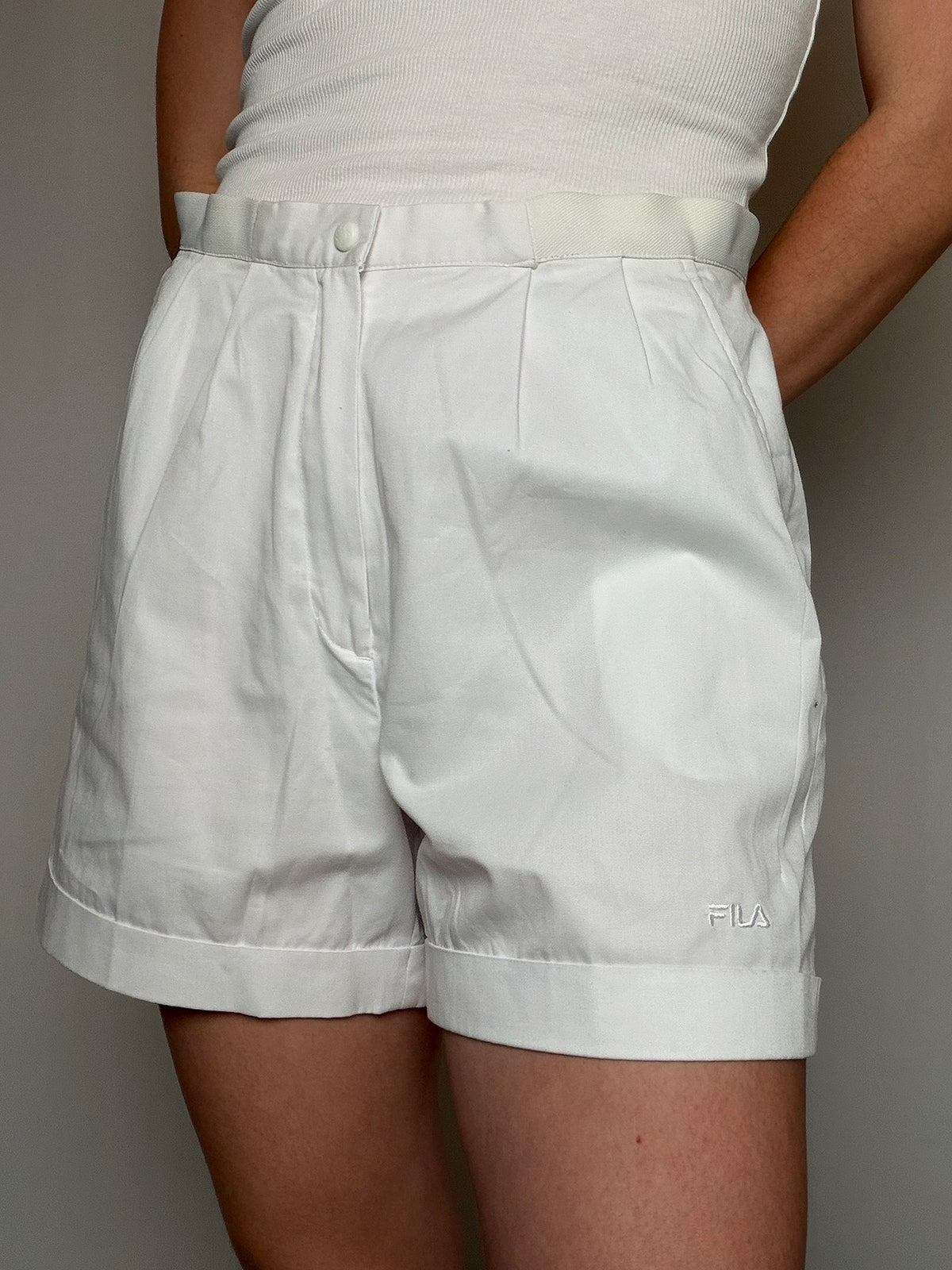 Short blanc Fila M/L vintage