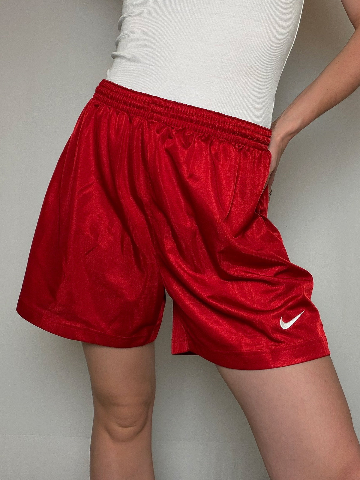 Short de sport nike rouge L vintage