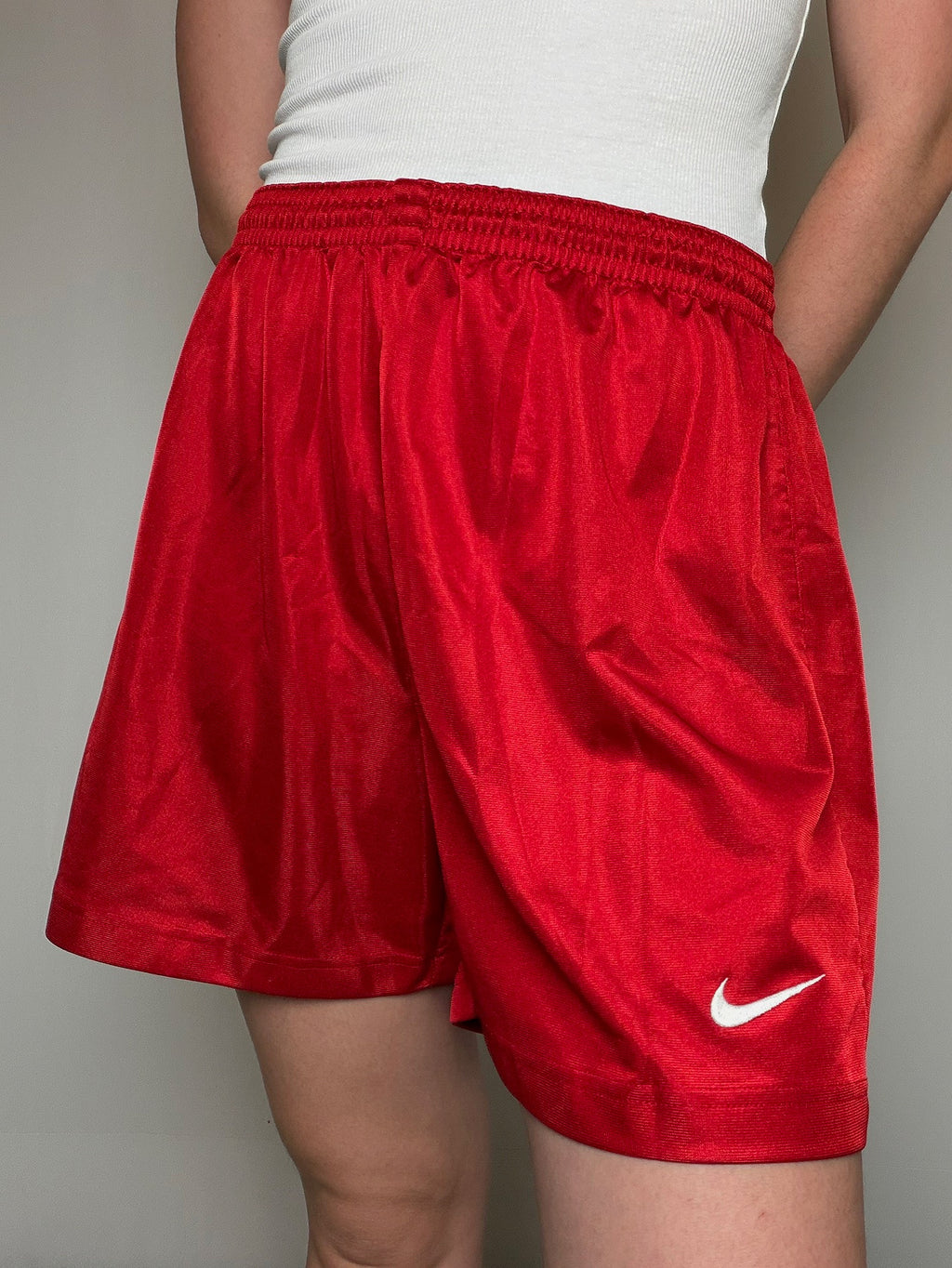 Short de sport nike rouge L vintage