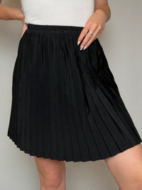 Jupe plissée noire S/M vintage