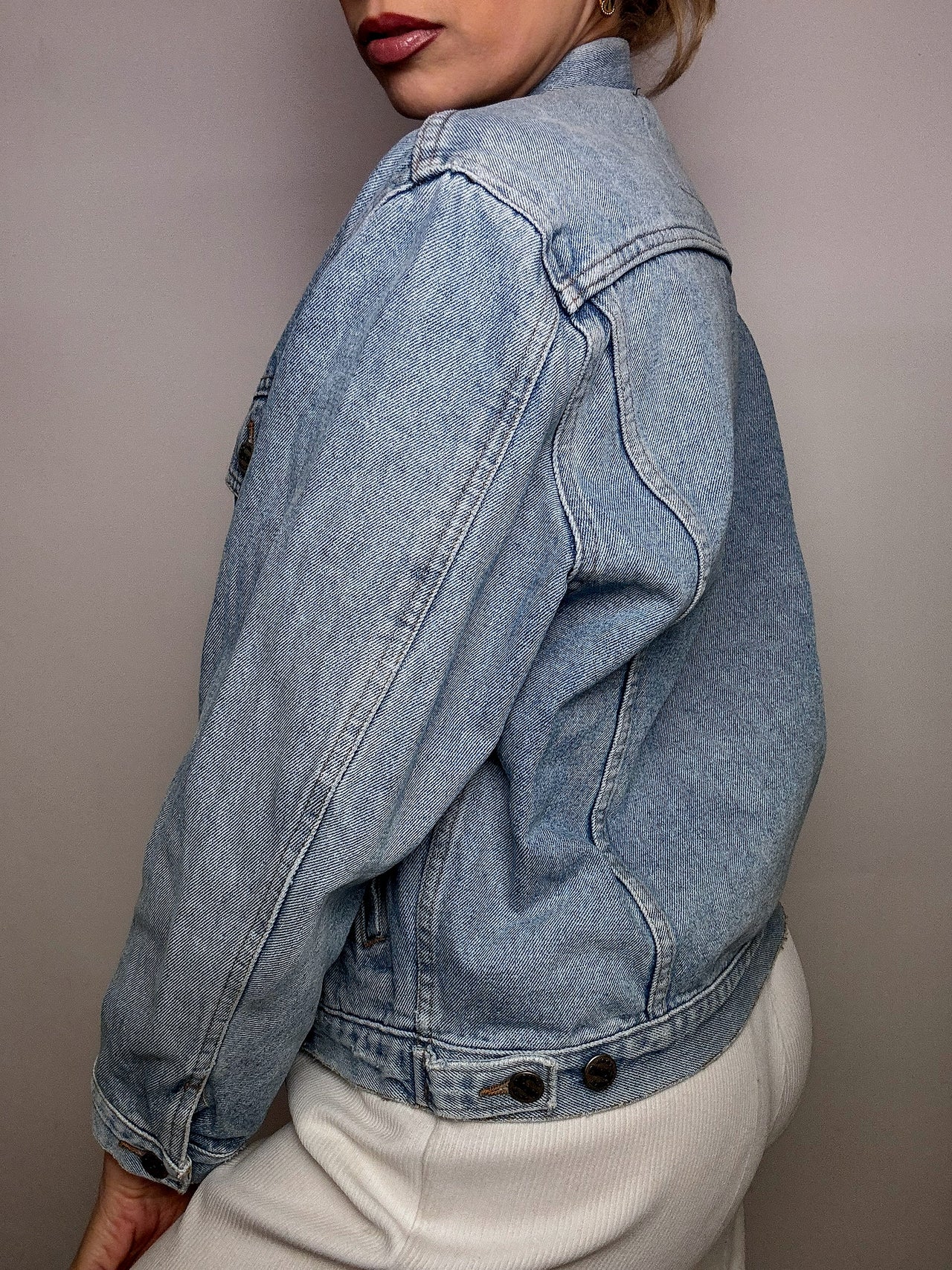 Veste en denim bleu S vintage