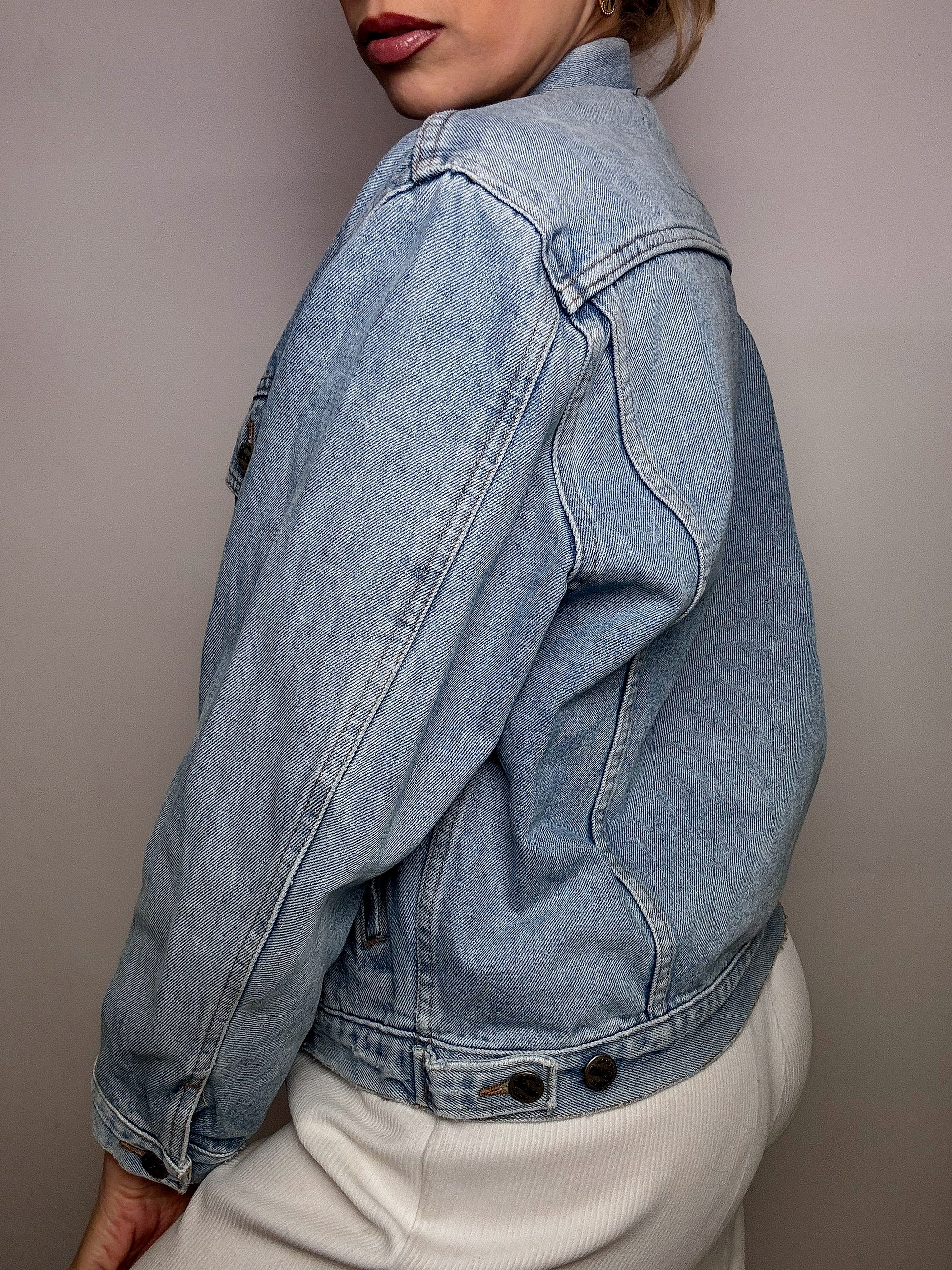 Veste en denim bleu S vintage