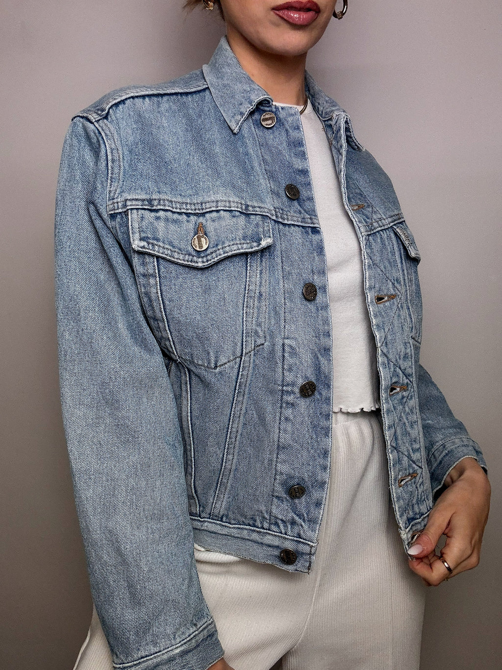 Vintage Wampum leichte Jeansjacke 